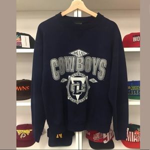 Vtg NFL Dallas Cowboys Crewneck Sweatshirt Sz. L